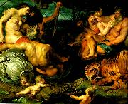 Peter Paul Rubens de fyra varldsdelarna Sweden oil painting artist